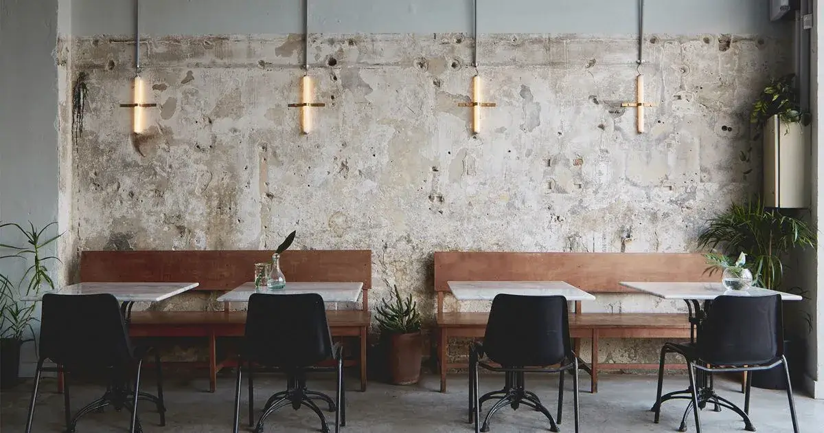 A detailed shot of the restaurant's decor.