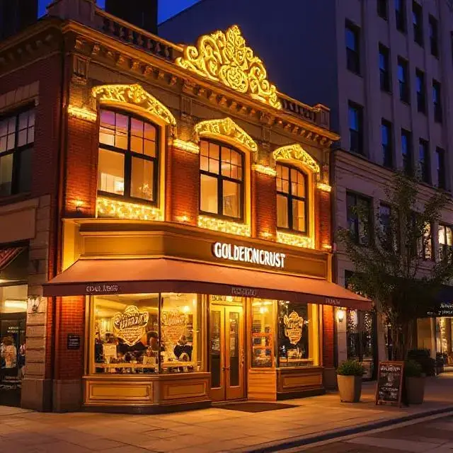 Exterior of Golden Crust Downtown